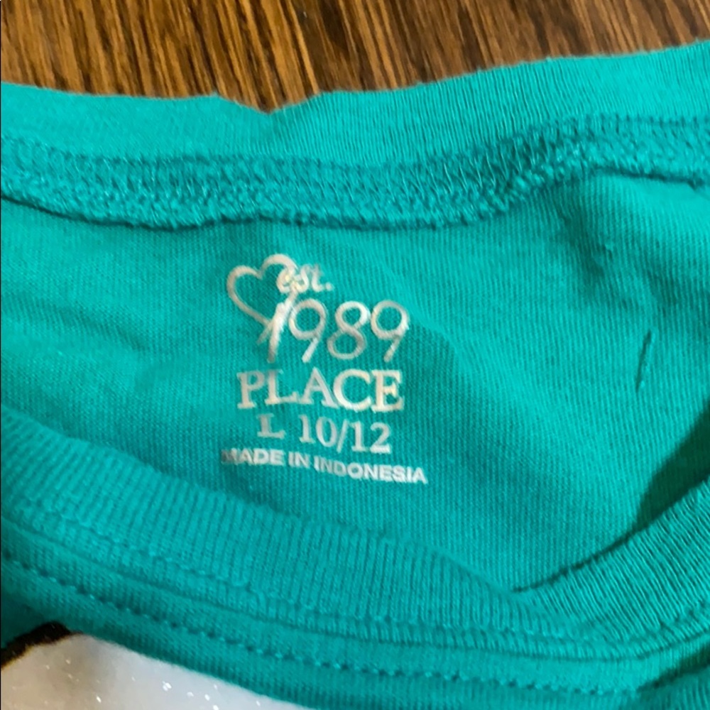 Teal t-shirt dog pug - Picture 3 of 3